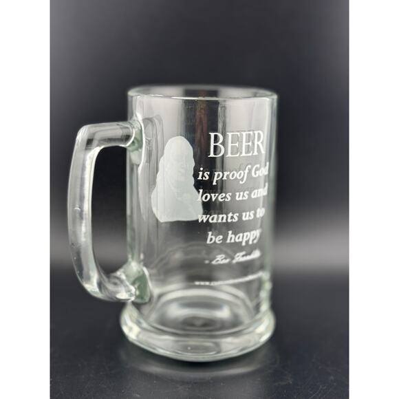 Benjamin Franklin Quote Beer Mug - Picture 3 of 6